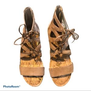 Sam Edelman Dean Gladiator Sandals Tan 7.5